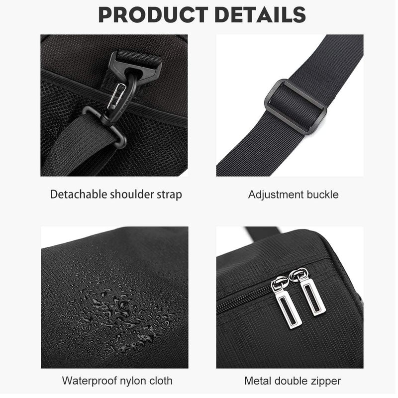 HYC00 Sports Gym Bag for Men and Women Workout Bags Mens Gym Bag Black Small - Image 5